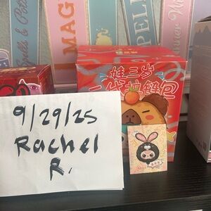 Baby Three Zipper Bag ** BLACK BUNNY **